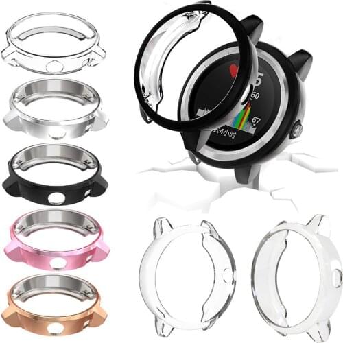 Luxury TPU Watch Case For Garmin vivoactive 3 Trainer Anti Scratch Shockproof Electroplated Protective Cover Slim Silicone Shell