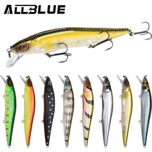 ALLBLUE Jerkbait 110SF Hard Bait 14.1g 110mm Tight Wobble Slow Floating Lifelike Fishing Lure Minnow Bass Pike HIHAWK 110SF
