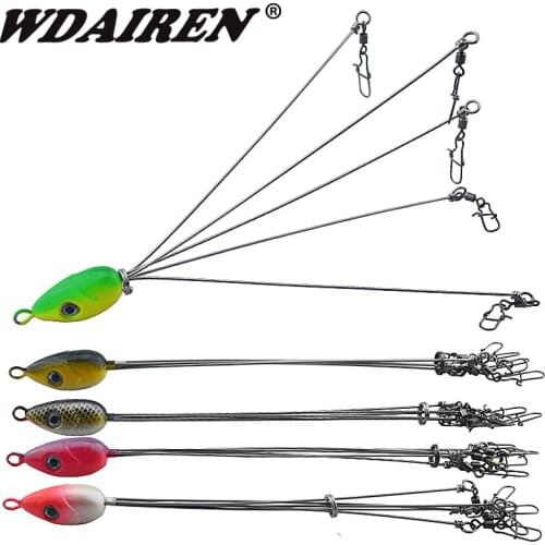 Umbrella Fishing lure Rig 5 Arms Alabama Rig Head Swimming Bait Bass with Swivel Snap Connector Minnow Fishing Group Lure Extend