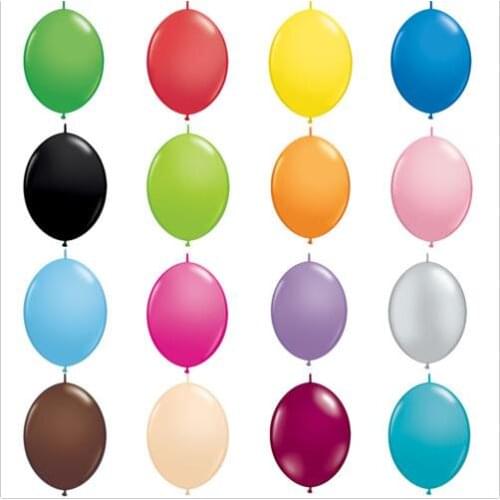 Link-O-Loon Qualatex Balloons Birthday Christmas Wedding Balloon DIY Linking Garland Arch Party Decorations 12'' 10'' 6