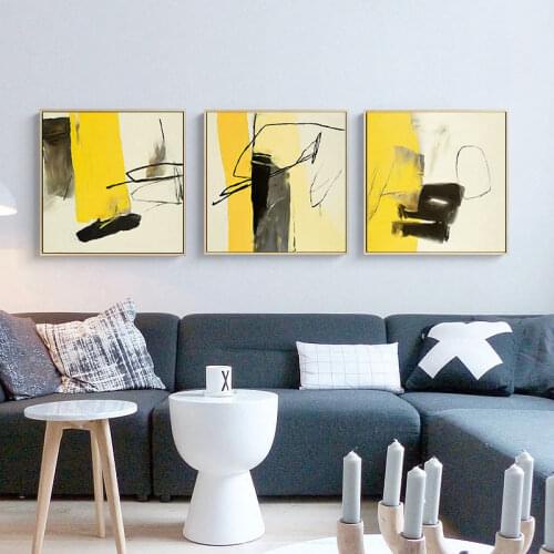 Modern Abstract Fiery Nordic Style Abstract Decorative Paintings, Porch Aisle Hanging Paintings, Canvas Paintings and Murals