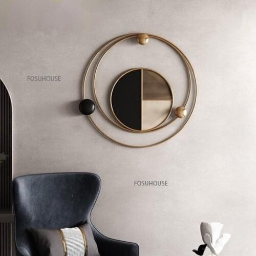 Modern Home Decor Ornaments Italian Minimalist Iron Wall Decoration Wall Iron Pendant Creative Designer Wall Decoration Hanging