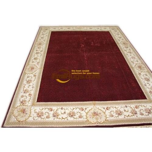 Modern Hand Made Wool Rug Savonnerie Design Nice Elegant French Savonnerie Area Rug Hand-woven Savonnerie Area Rug Handmade