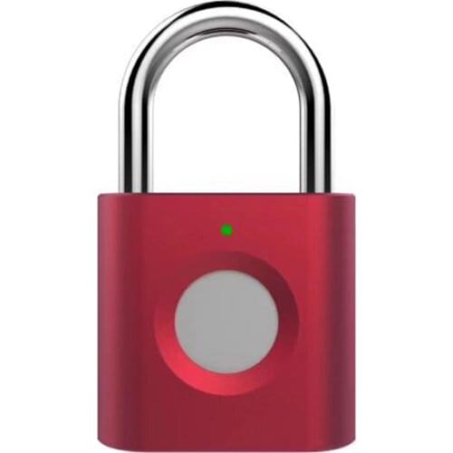 Mini Smart Fingerprint Padlock USB Recharge Waterproof Electronic Lock Keyless Anti-theft Security Door Lock Luggage Suitcase
