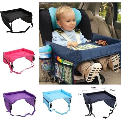 Waterproof Baby Car Seat Organizer Tray Stroller Kids Toy Food Holder Desk Children Portable Table for Car Child Table Storage