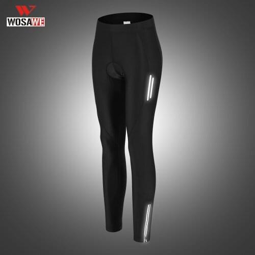 WOSAWE Women Riding Motobike Bicycle Trousers Mountain Cycling Pants Shockproof Cycling Tights With Gel Padded