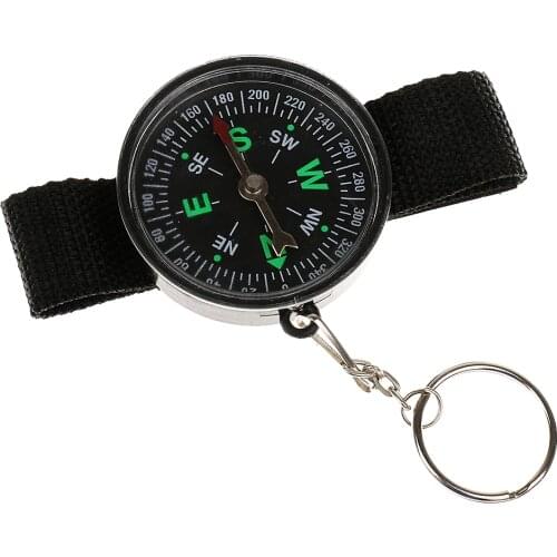Mag 1Pc Plastic Wristwatch Belt Watch Strap Compass Pointing Guide Derection Outdoor Climbing Hiking Travelling Equipment