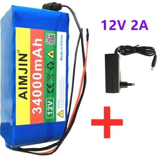 12V 30000mAh 18650 Lithium Battery Pack Large Capacity 3s8p 12V Lithium Battery Protection Board 12v 30000mAh Capacity+Charger