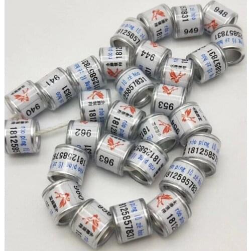 2019 Aluminium&plastic rings can design your name phone number bird foot ring ring pigeon