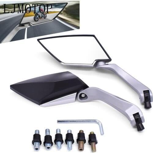 1 Pair Motorcycle RearView Mirror Handlebar Side Mirrors 8 10mm For Suzuki tl 1000 GS1000 GS500E GSX250 GSX550 GSX1250 GSX1400