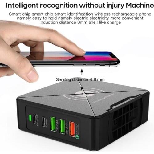 For Iphone Huawei Macbook Samsung Tablet Fast Charge 75W Wireless Quick Charge 3.0 USB Type C 45W PD Power Adapter Phone Charger