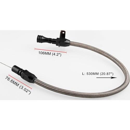 Flexible Stainless Steel Auto Engine Oil Level Transmission Oil Dipstick for Chevrolet General Car Modifcation Accessories