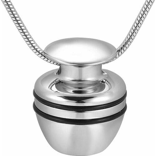 IJD9896 Personalized Memorial Urn Locket Jewelry Hold Human/Pet Cremation Ashes Keepsake Stainless Steel Funeral Urn Necklace