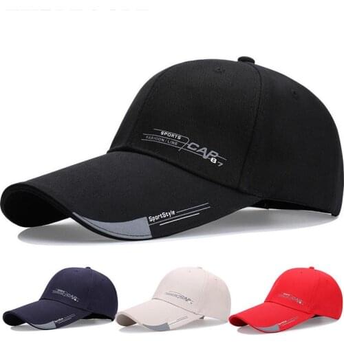 New Adjustable 6Colors Long Visor Brim Shade Snapback Sun Hats 1PC Canvas
