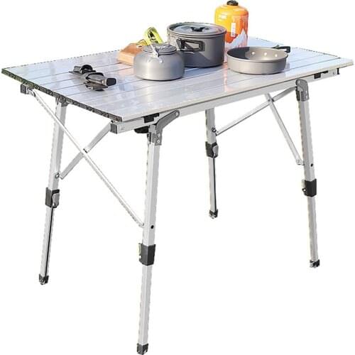 Commercial Grade Square Folding Aluminum Alloy Card Table, White Granite