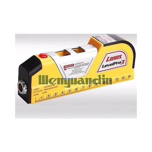Multipurpose Horizon Vertical PRO Laser Level Tape Measure Aligner Bubble Ruler Measurement 8FT/250cm