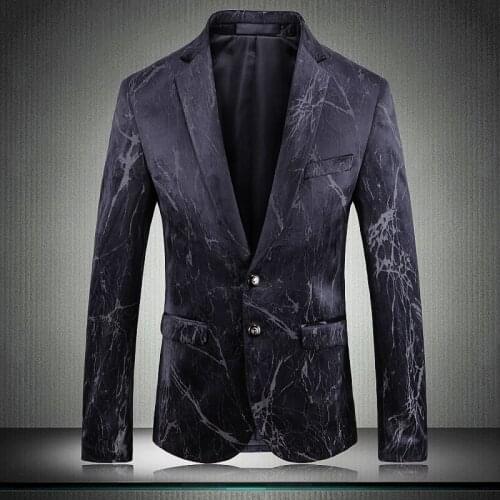 Plus Size 4XL 5XL Male Blazer Luxury Single Breasted Wedding Party Prom Blazers Men Blazer Masculino Slim Blazer Casual Men