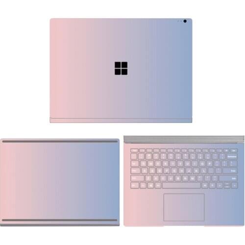 Laptop Cover Stickers for Microsoft Surface book 3 13.5 15 Gradient color PVC Vinyl Stickers for Surface book 2 13.5 15 Skin