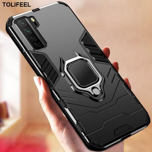 Shockproof Armor Case For Huawei Nova 7 SE 7Pro Case Stand Holder Magnetic Car Ring Phone Back Cover For Huawei Nova 7 Pro Coque