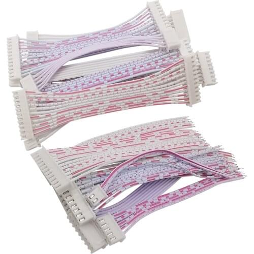 5Pcs Red White JST XH 2.54mm Single/Double Head Wire Cable Connector 2/3/4/5/6/7/8/9/10/11/12Pin XH2.54 Terminal Plug 10/20/30CM