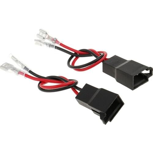 2 Pieces Car Audio Speaker Wire Harness Connector for VW AUDI Nissan