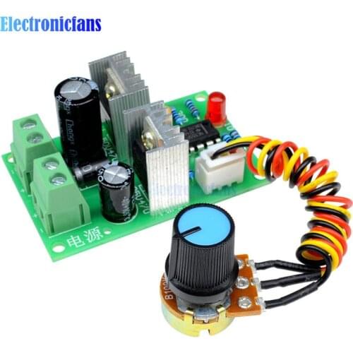 3A Pulse Width PWM DC Motor Speed Regulator Controller Switch 12V/24V/36V 500KHz PWM Frequency With Overcurrent Protection