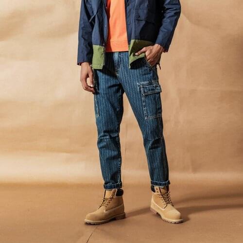Simwood Men's Cargo Jeans