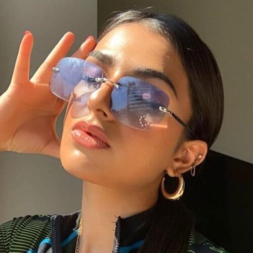 Unisex Brand Designer Square Sunglasses Women Men New Vintage Luxury Ocean Lens Sun Glasses For Female UV400 Oculos De Sol