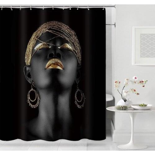 Douchegordijn American Girl Shower Curtain Bathroom Waterproof Shower Curtains Hanging Bathroom Curtains For Home Decoration