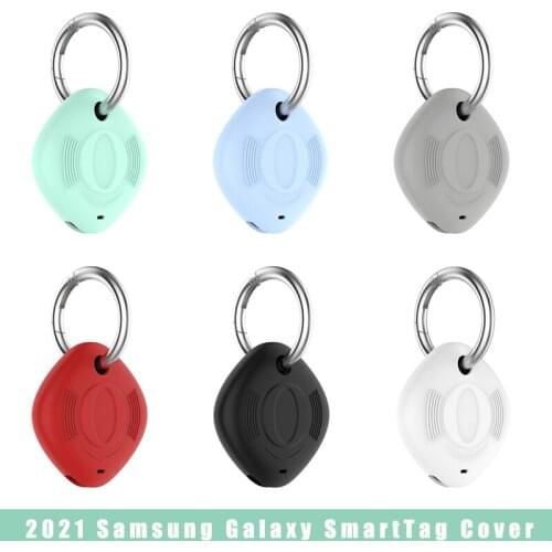 Tracker Keychain Protective Case For Samsung Galaxy SmartTag Silicone Protector Cover Shell For Galaxy Smart Tag Accessories New