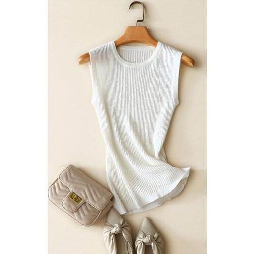 100% Cashmere Vest Women Knitted Casual Style Pullover O Neck Solid 5 Colors Sleeveless Coat New Fashion