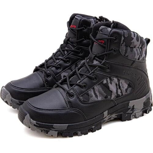 Winter Men Military Boots Quality Special Force Tactical Desert Combat Ankle Boats US Army Work Shoes Leather Snow Boots