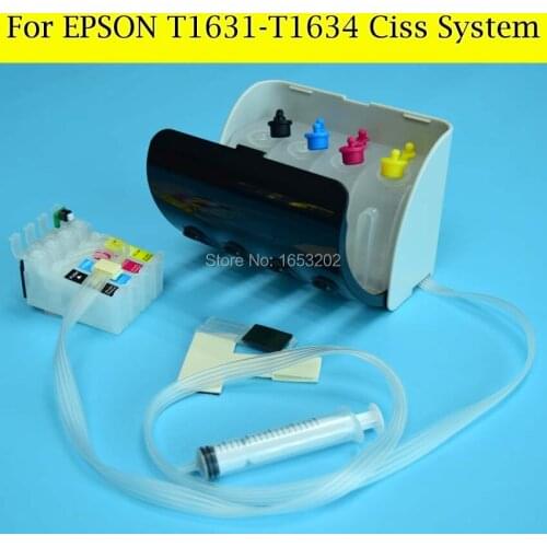 1 Set Europe Ciss T1631-T1634 Continuous Ink Supply System For EPSON WF-2660 WF-2650 2650 2660 2650DWF 2660DWF Printer