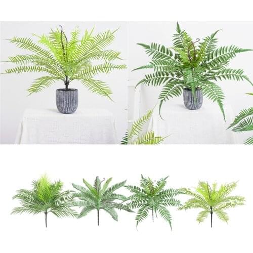 15 Heads Artificial Cycas Leaves Branch Cycas Fern Leaf Home Garden Wedding Decoration - 4 Style
