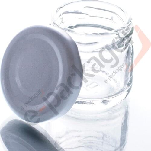 5pcs 43mm Mouth White Color Lids Leak Proof Non Splash Sealing Caps Stainless Steel Metal Drinking Jar Canning Covers