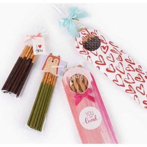 New DIY 50pcs 23.5X8X3CM Pink black dots Long packaging small gift packaging cardboard box with handle Cookies Jewelry paper box