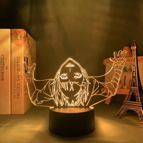 Anime Tokyo Ghoul Juuzou Suzuya 3d Lamp for Bedroom Decor Nightlight Cool Birthday Gift Tokyo Ghoul Led Night Light Juuzou