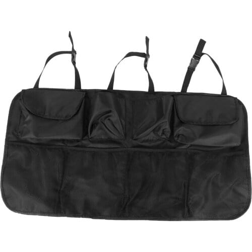 Car Rear Seat Back Storage Bag Multi Hanging Nets Pocket Trunk Bag Organizer Auto Stowing Tidying Interior Accessories Supplies