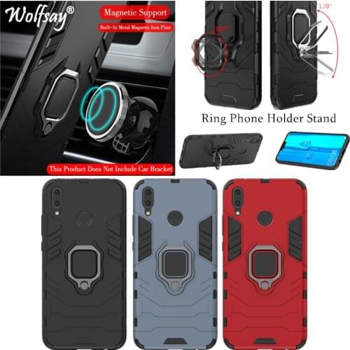Phone Holder Finger Ring For Huawei Y9 2019 Case Magnet Armor Fashion Cover on the For Huawei Y9 2019 Phone Case Huawei Y9 2019