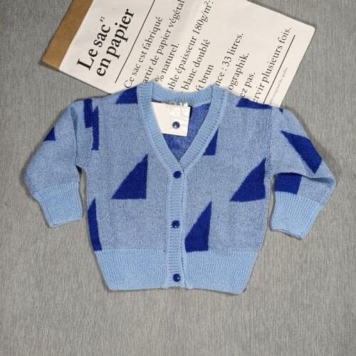 BOBOZONE sailboat triangle cardigan for kids boys girls summer spring