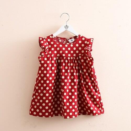 Baby Dot Dress 2021 Summer New Girls' Clothing Childrens Princess Dress