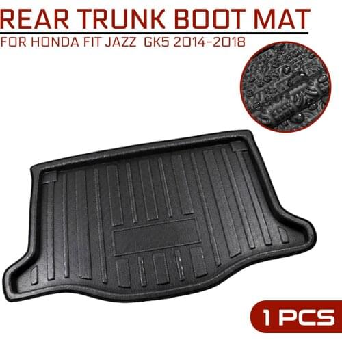 For Honda FIT JAZZ GK5 2014 2015 2016 2017 2018 Car Floor Mat Carpet Rear Trunk Anti-mud Cover