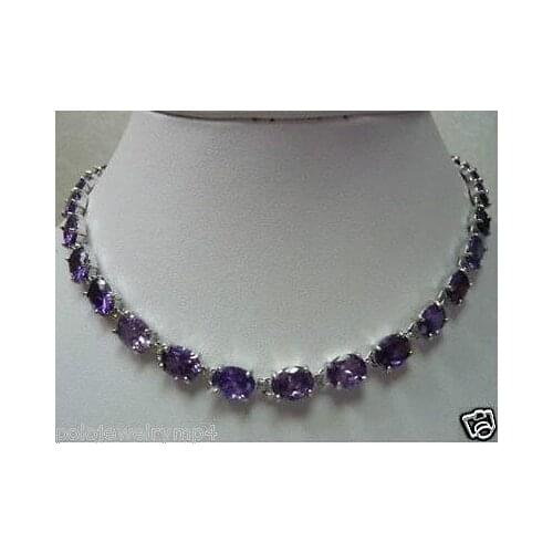 Hot sale Free Shipping>>>>>Jewelry Beautiful Amethyst Necklace