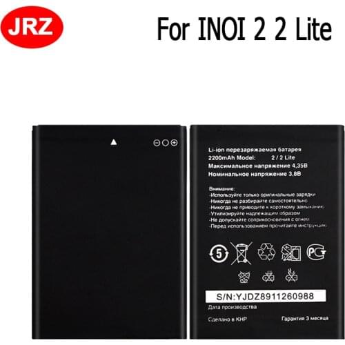 JRZ 2200mAh For INOI 2 2 Lite Battery High Quality Mobile Phone Replacement Li-ion Batteria For INOI 2 2 Lite