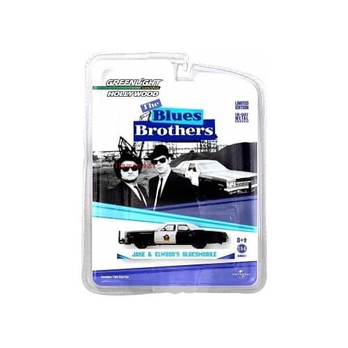GreenLight Car 1:64 1974 Dodge Monaco Blues Brothers Collection Metal Die-cast Simulation Model Cars Toys