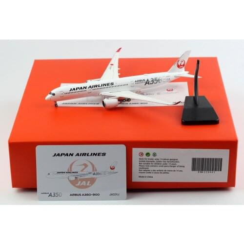 1:400 Alloy Collectible Plane Gift JC Wings EW4359002 JAL Airlines 'SILVER' Airbus A350-900XWB Diecast Aircarft JET Model JA02XJ