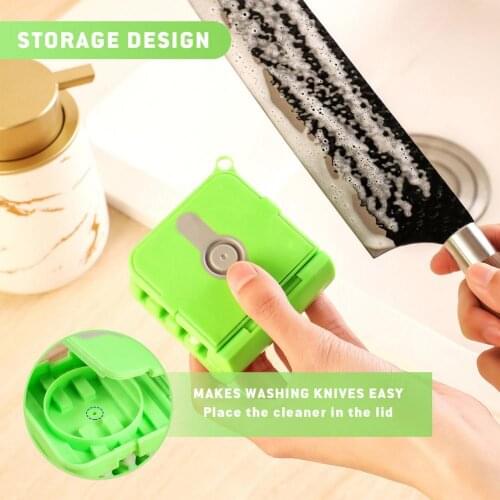 Multifunction Fork Spoon Knife Cleaner Brush Cleaning Tool Handy Cutlery Cooking Cleaning Brushes Kitchen Cleaning Helper