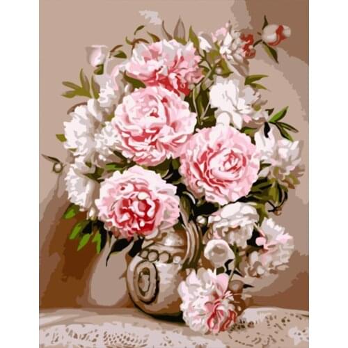 Flowers DIY Painting By Numbers Canvas Drawing Sunflower Figure Oil Painting HandPainted Home Decor Gift