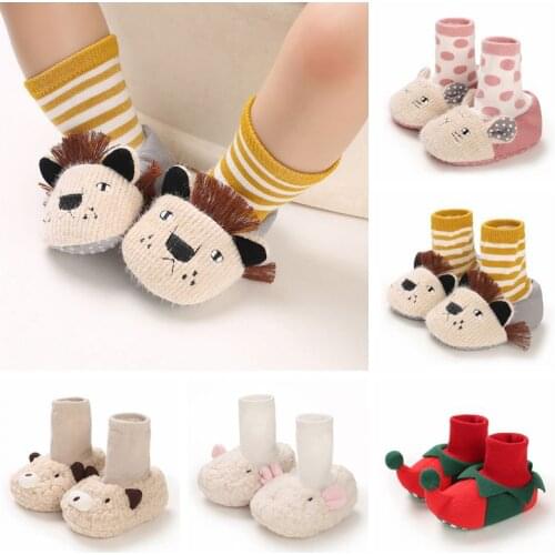 Infant First Walkers Baby Shoes Cotton Newborn Shoes Soft Sole Autumn Winter Toddler Shoes Cute Baby Girl Boy Prewalker