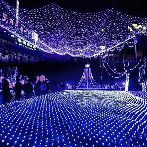 Outdoor Waterproof Garden Decor Led Fishing Net Light Christmas Tree Decoration for Home Fairy Light String Garland Navidad
